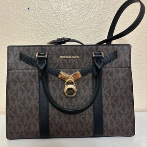 Michael Kors Black and Brown Satchel